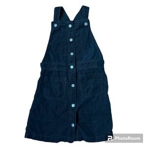 Old Navy black corduroy dress girls size 8 medium w/pockets